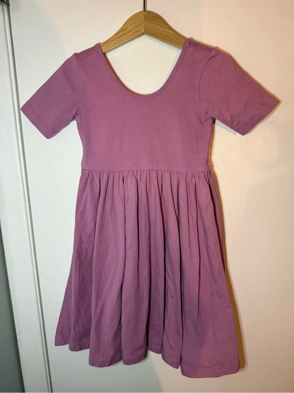 Alice + Ames 5: Short Sleeve Ballet Dress - Mauve